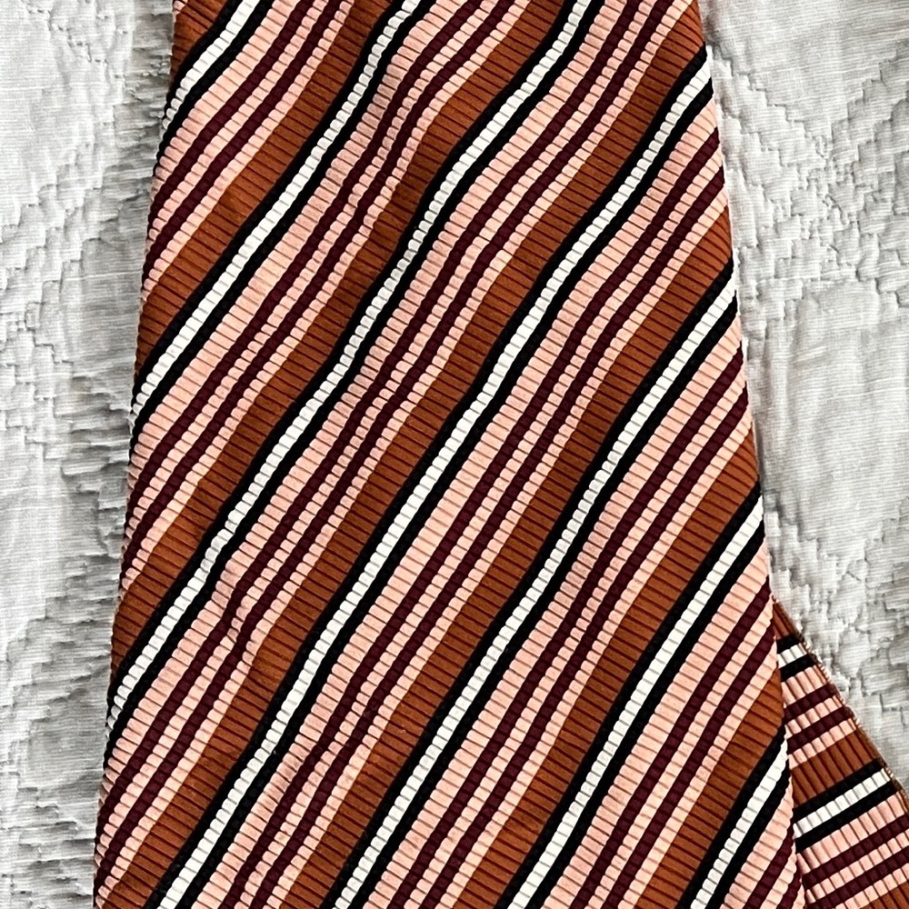 Montce Striped Swim Sarong - Brown and White